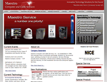 Tablet Screenshot of maestroservices.com